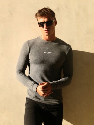 Blakely Alezio Textured Jumper Charcoal | JBRTQ-2365
