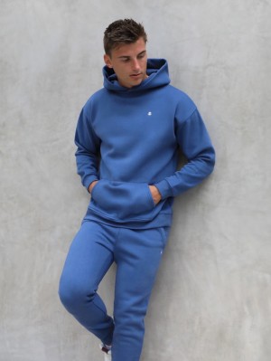 Blakely Anchor Relaxed Hoodie Blauw | ORJFK-8973