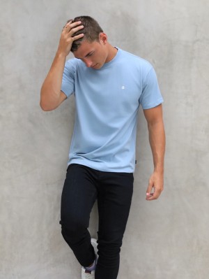 Blakely Anchor Relaxed T-Shirt Blauw | XTVNL-3105
