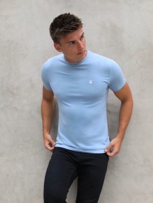 Blakely Anchor T-Shirt Blauw | UQYON-3859