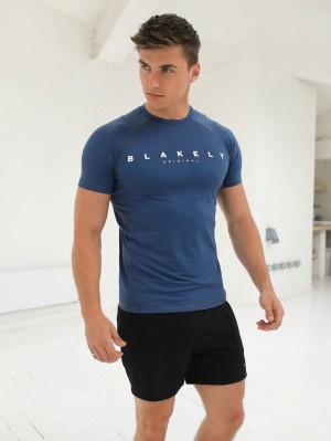 Blakely Apex Active T-Shirt Blauw | QMHYE-1356