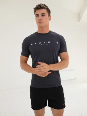 Blakely Apex Active T-Shirt Charcoal | GOJNE-0573