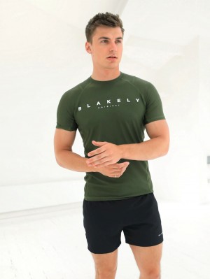 Blakely Apex Active T-Shirt Donkergroen | RGFAU-8164