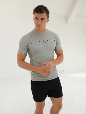 Blakely Apex Active T-Shirt Lichtgrijs | IXDEQ-0735