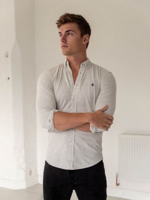 Blakely Arlo Soft Stretch Shirt Grijs | DSKNX-0896