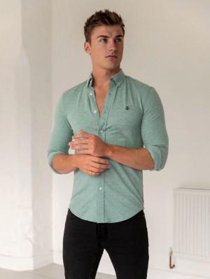 Blakely Arlo Soft Stretch Shirt Groen | OIHXN-6435