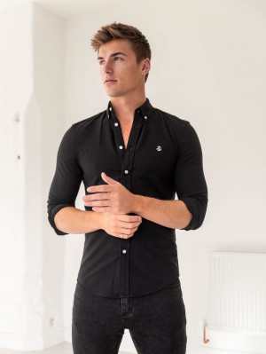 Blakely Arlo Soft Stretch Shirt Zwart | ZXPMB-8324