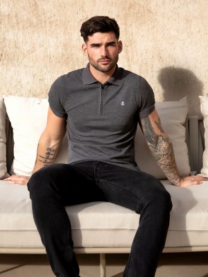 Blakely Aspen Polo Charcoal | PENAH-0781