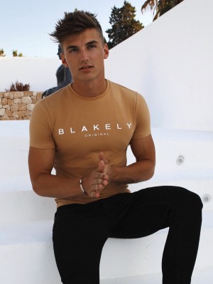 Blakely Axson T-Shirt Goud | JKDHB-3195