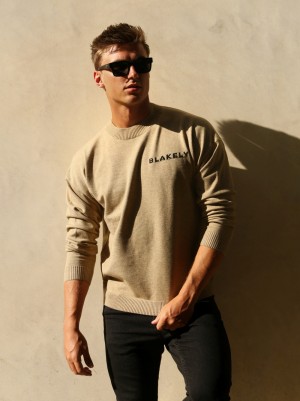 Blakely Blakely Gebreid Jumper Tan | NHFRC-5027