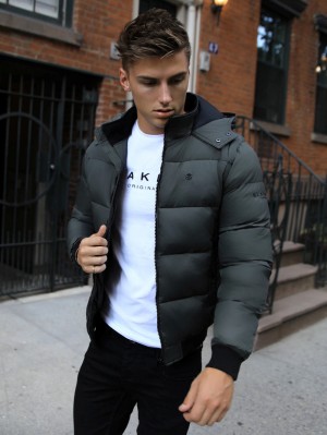 Blakely Brevik Coat Khaki Groen | SPFVN-0514