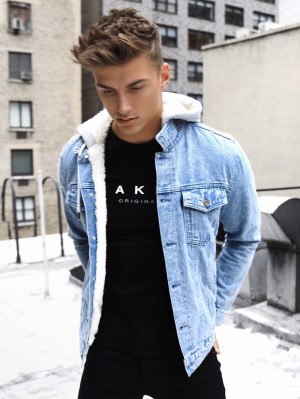 Blakely Camden Met Capuchon Denim Jacket Lichtblauw | OTZDA-6413