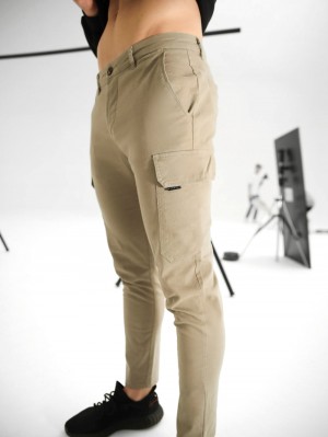 Blakely Cargo Trousers Tan | MQYRH-2038