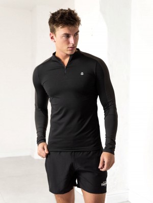 Blakely Challenger Gym Top Black/Charcoal | GFWAZ-2409