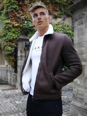 Blakely Culver Aviator Jacket Bruin | ORCDK-7841