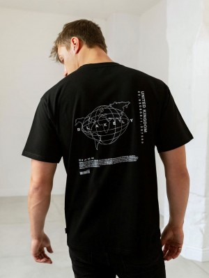 Blakely Global Relaxed Fit T-Shirt Zwart | YGPKN-7208