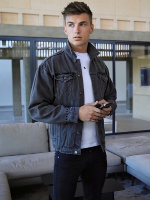 Blakely Greenwich Denim Jacket Grijs | DSGPQ-7641