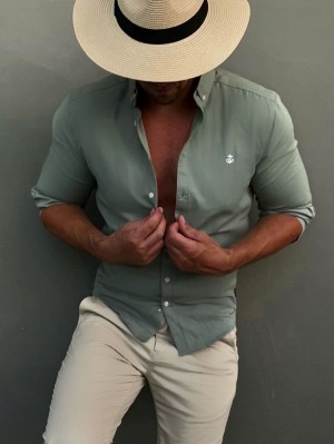 Blakely Hunter Shirt Mintgroen Groen | ZPTIX-7350