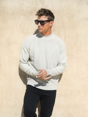Blakely Huxley Knit Jumper Chalk | OZDCA-6310