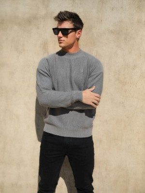 Blakely Huxley Knit Jumper Sand | NRJBI-7195