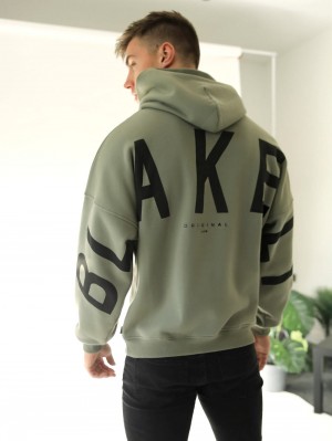 Blakely Idris Oversized Hoodie Groen | SQUVD-6594