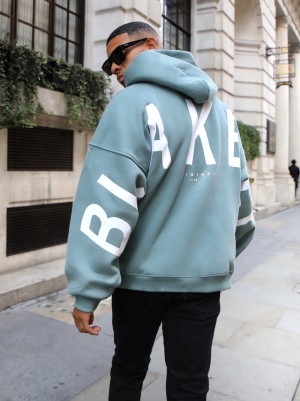 Blakely Idris Oversized Hoodie Groen | ZXUYK-5024