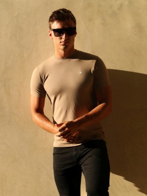 Blakely Initial T-Shirt Bruin | BUXRK-9723