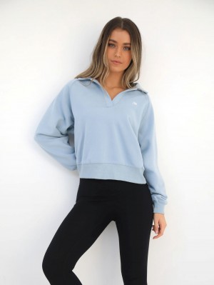 Blakely Initial V-Neck Jumper Lichtblauw | RGAUF-6315