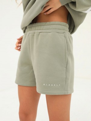 Blakely Isabel Jogger Shorts Olijfgroen | PGLZI-5327