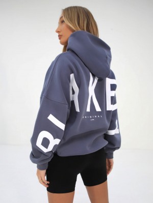 Blakely Isabel Oversized Hoodie Blauw | YPTBX-8402