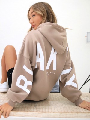 Blakely Isabel Oversized Hoodie Bruin | CZLUE-3714