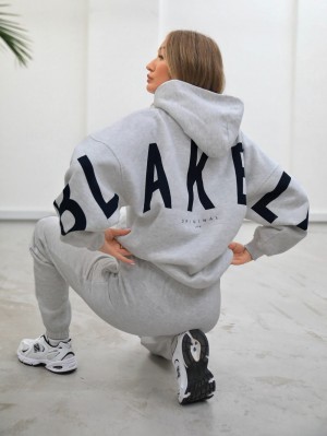Blakely Isabel Oversized Hoodie Grijs | GDUEB-7951