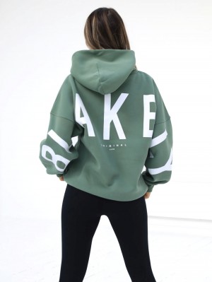 Blakely Isabel Oversized Hoodie Groen | ACYJQ-0578