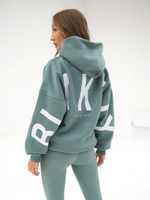 Blakely Isabel Oversized Hoodie Groen | EXWLF-0145