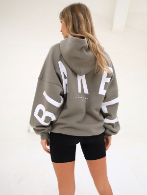 Blakely Isabel Oversized Hoodie Groen | XFQJE-9452