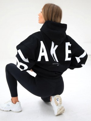 Blakely Isabel Oversized Hoodie Zwart | TWJDQ-2589