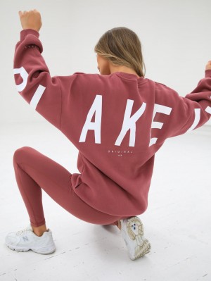 Blakely Isabel Oversized Jumper Berry | CMVQZ-7320