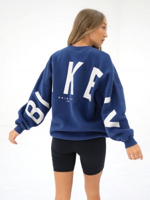 Blakely Isabel Oversized Jumper Blauw | AJRFM-9401