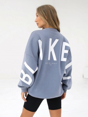 Blakely Isabel Oversized Jumper Blauw | CPAQT-8590