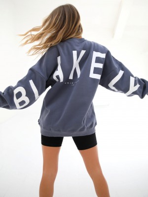 Blakely Isabel Oversized Jumper Blauw | DWGLB-2801