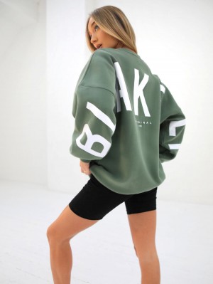 Blakely Isabel Oversized Jumper Groen | REMIZ-8063