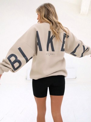 Blakely Isabel Oversized Jumper Oat | AKBTO-5687