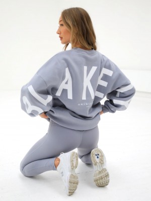 Blakely Isabel Oversized Jumper Pale Lilac | CWVMO-1602