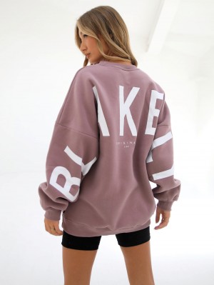 Blakely Isabel Oversized Jumper Roze | TXUZG-5938