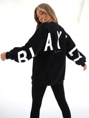 Blakely Isabel Oversized Jumper Zwart | NVGYX-3190