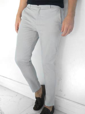 Blakely Kingsley Slim Fit Tailored Chinos Grijs | EZOPF-5706