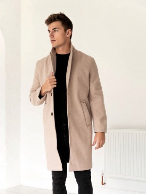 Blakely Knightsbridge Tailored Coat Tan | VHBCO-5639