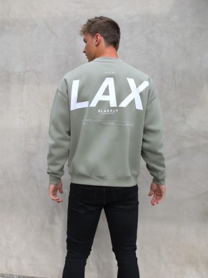 Blakely LAX Relaxed Jumper Olijfgroen | UDYFL-2174
