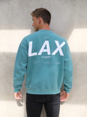 Blakely LAX Relaxed Jumper Turquoise | TUAWS-0695