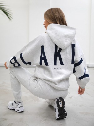 Blakely Life & Stijl Isabel Oversized Hoodie Wit | DGSQY-8420
